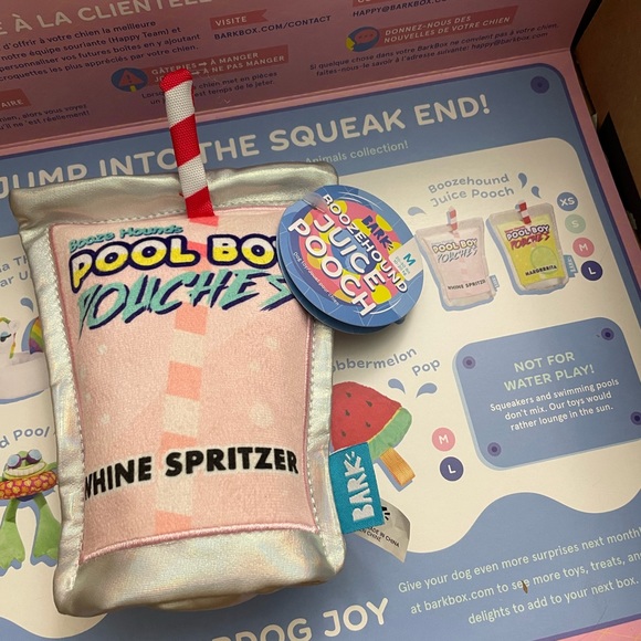 NWT BARK Boozehound juice pooch plush toy - Picture 4 of 10